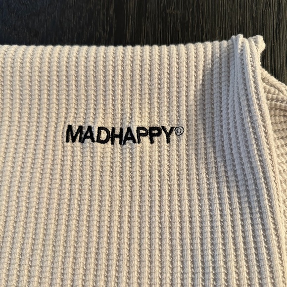 Madhappy Textured Cream Crewneck Sweatshirt - Picture 2 of 5